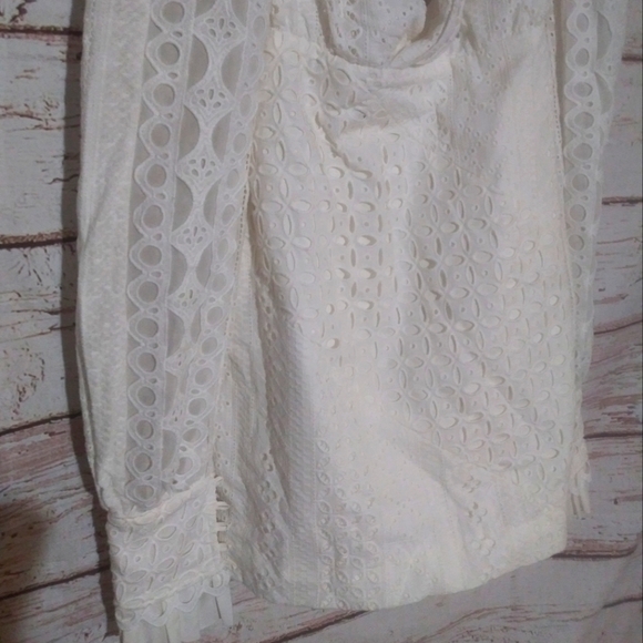 House of CB Marquis Lace Broderie Anglaise Mini Dress White - Picture 5 of 8